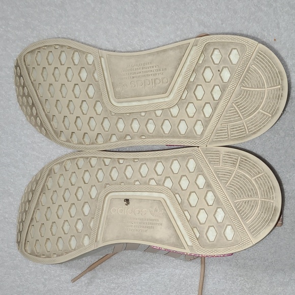 Adidas NMD R1 Halo Blush Wonder White Sneakers Size 7.5 Womans - Picture 6 of 9
